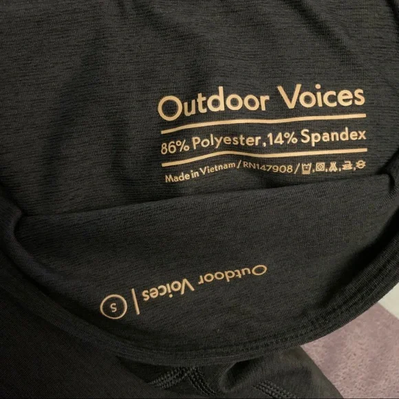 Outdoor Voices Warmup full length leggings high waisted CHARCOAL Small - Picture 4 of 11